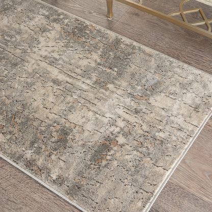 Tapis Nourison Concerto à motifs abstraits beige et gris vieilli