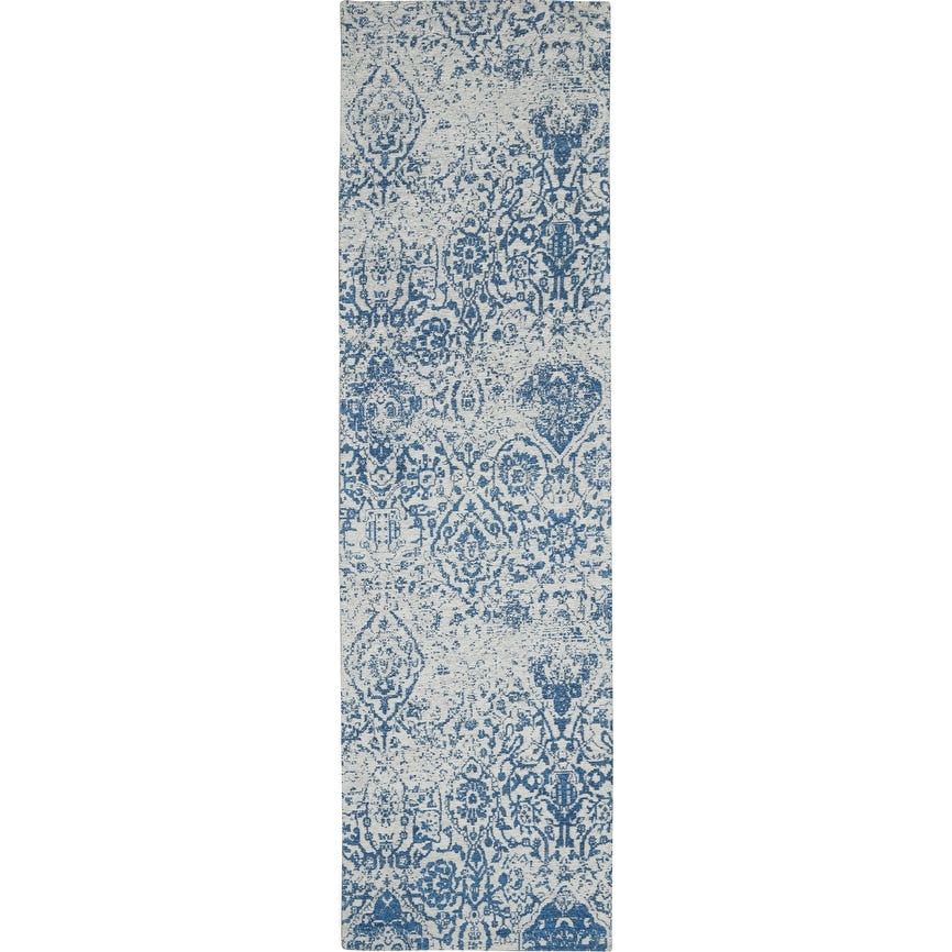 Tapis contemporain Nourison Damas vieilli