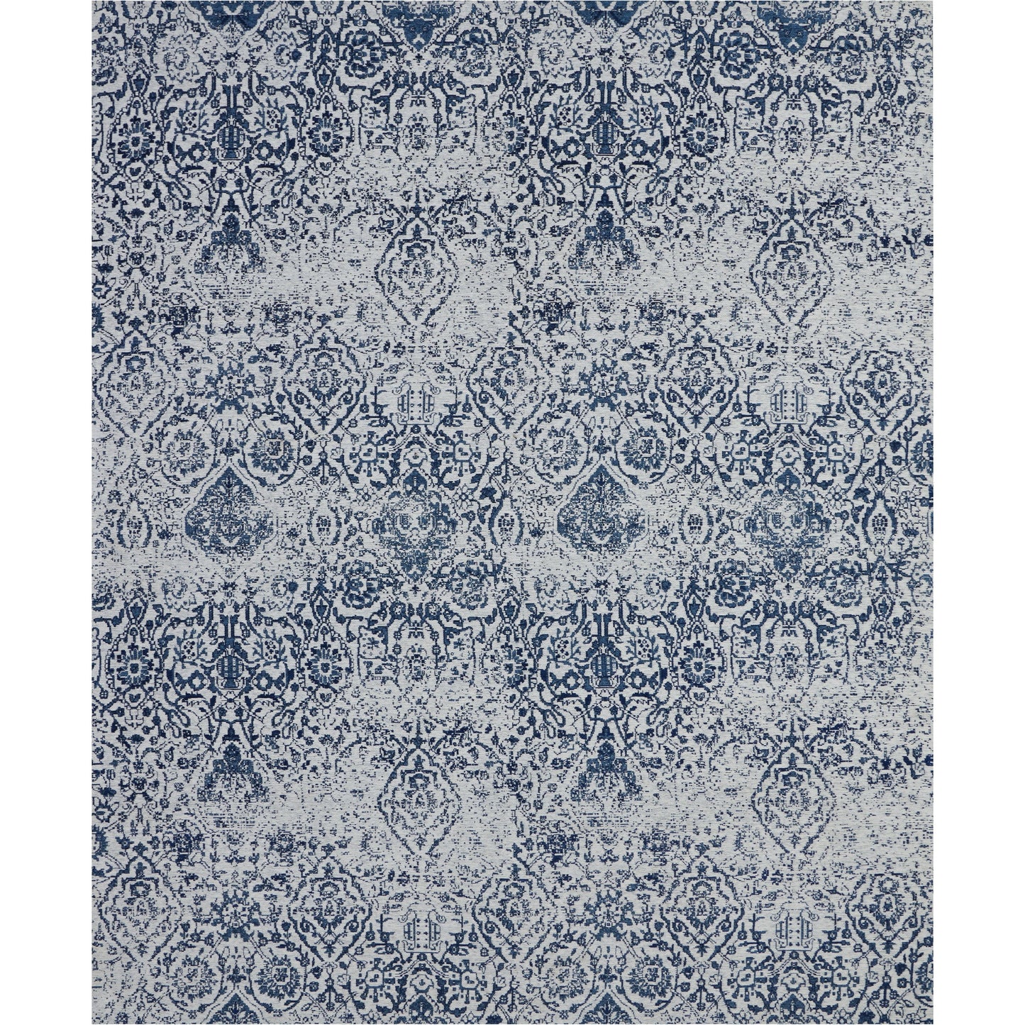 Tapis contemporain Nourison Damas vieilli