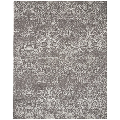 Tapis contemporain Nourison Damas vieilli