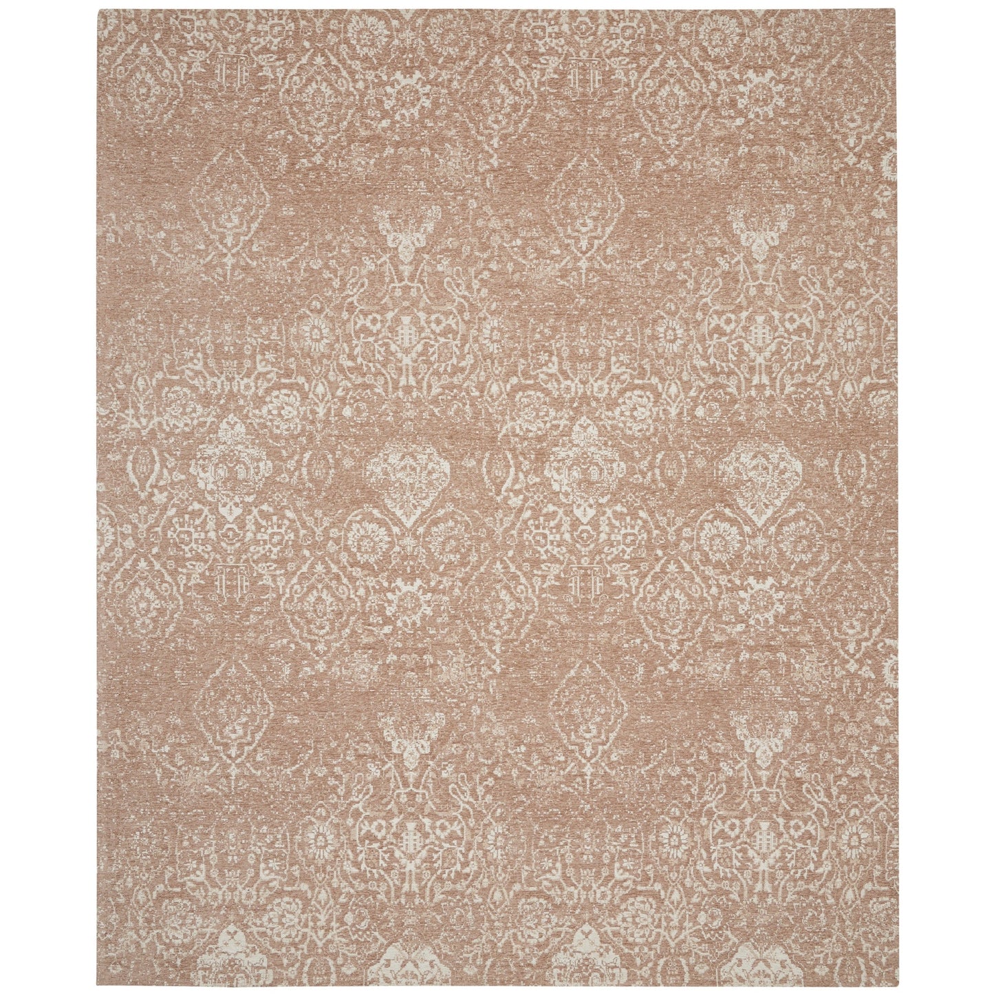 Tapis contemporain Nourison Damas vieilli