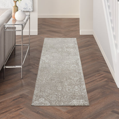 Tapis contemporain Nourison Damas vieilli