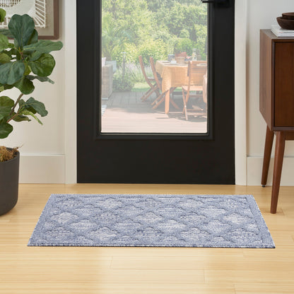 Tapis Nourison Easy Care intérieur/extérieur à motif treillis marocain