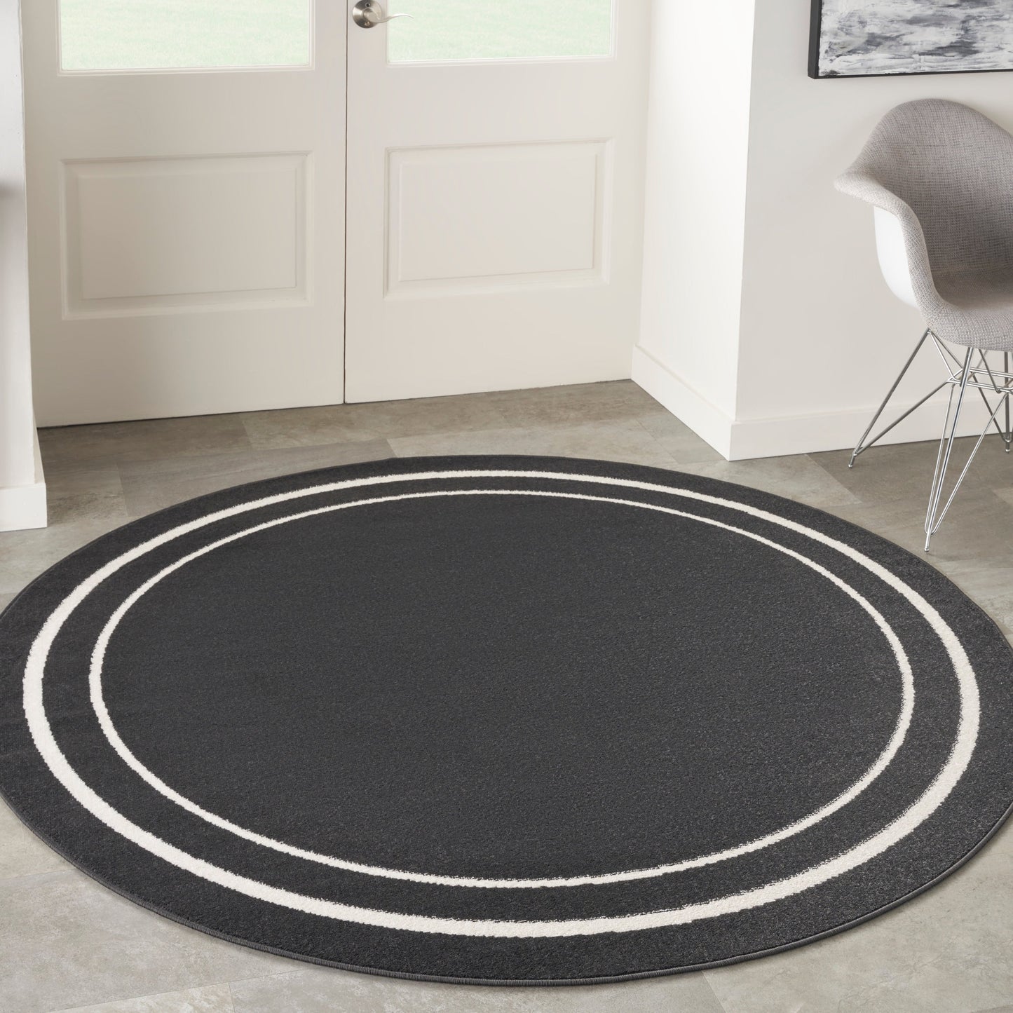 Tapis d'intérieur/extérieur uni Nourison Essentials