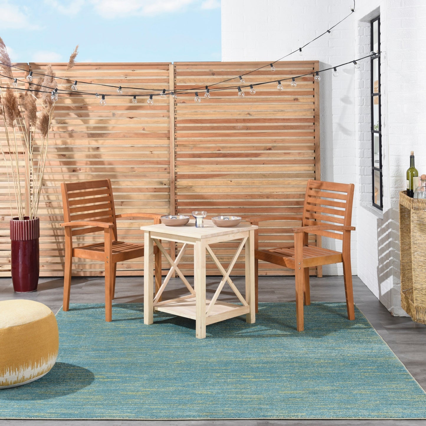 Tapis d'intérieur/extérieur contemporain uni Nourison Essentials