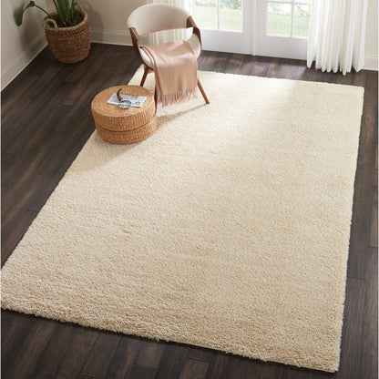 Tapis Nourison Malibu Shag moderne en peluche unie