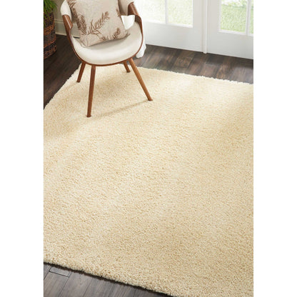 Tapis Nourison Malibu Shag moderne en peluche unie