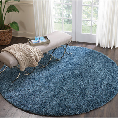 Tapis Nourison Malibu Shag moderne en peluche unie
