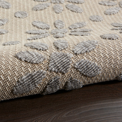 Tapis d'intérieur/extérieur Nourison Palamos à motif floral moderne et géométrique à hauteur variable