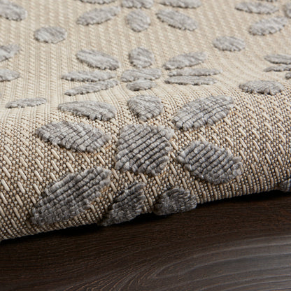 Tapis d'intérieur/extérieur Nourison Palamos à motif floral moderne et géométrique à hauteur variable