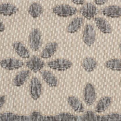 Tapis d'intérieur/extérieur Nourison Palamos à motif floral moderne et géométrique à hauteur variable