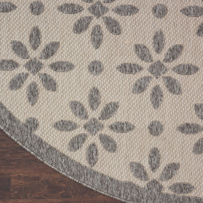 Tapis d'intérieur/extérieur Nourison Palamos à motif floral moderne et géométrique à hauteur variable