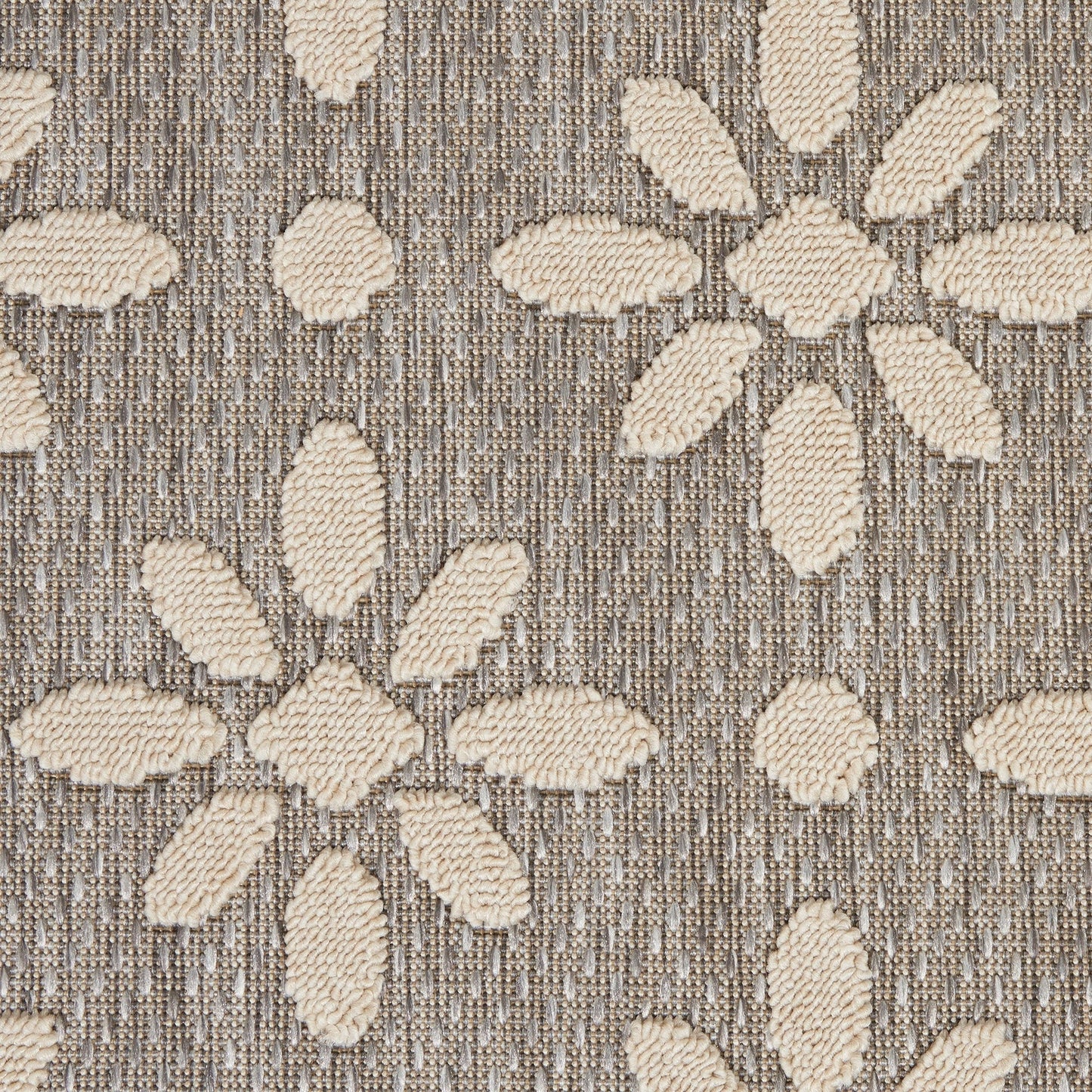 Tapis d'intérieur/extérieur Nourison Palamos à motif floral moderne et géométrique à hauteur variable