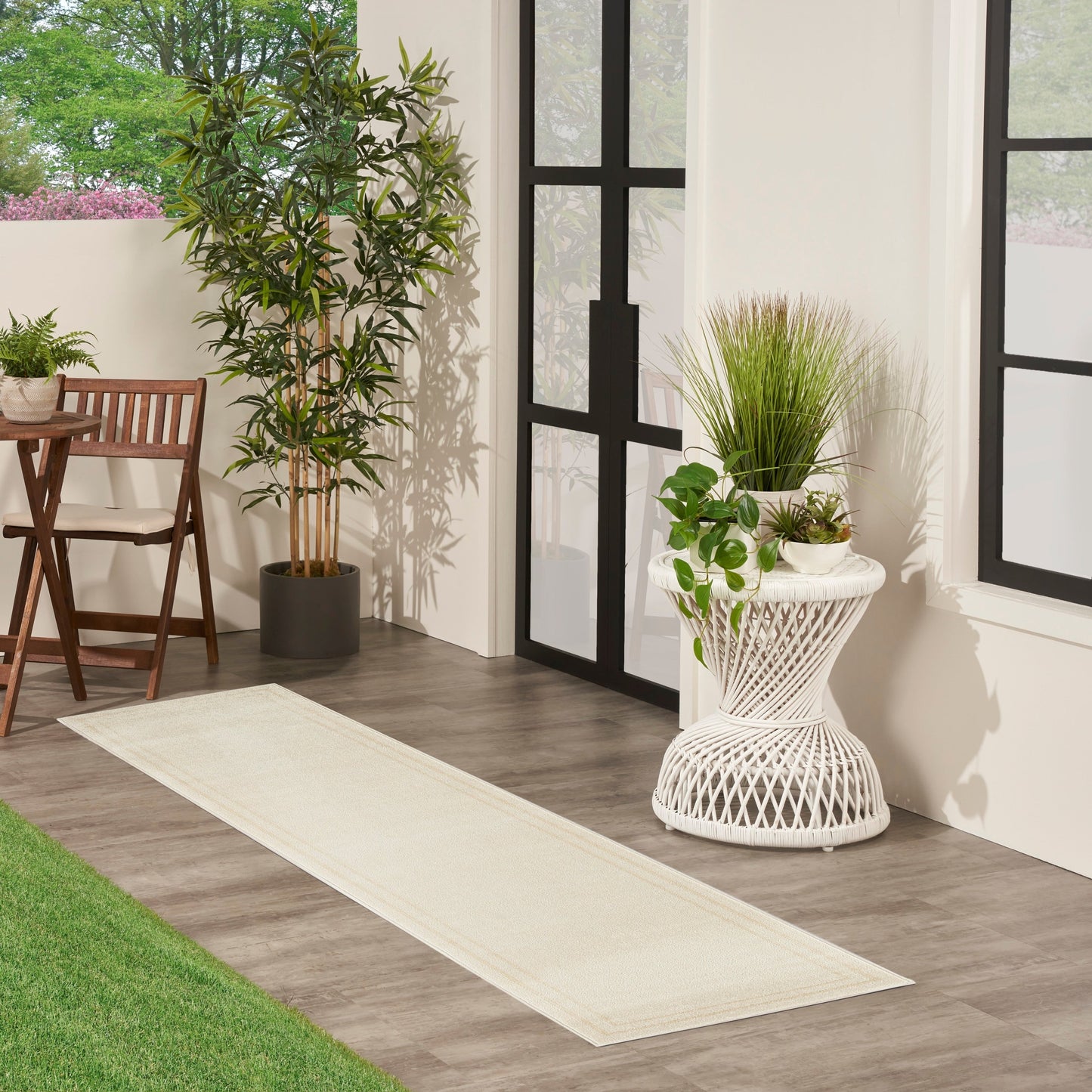 Tapis d'intérieur/extérieur uni Nourison Sandy