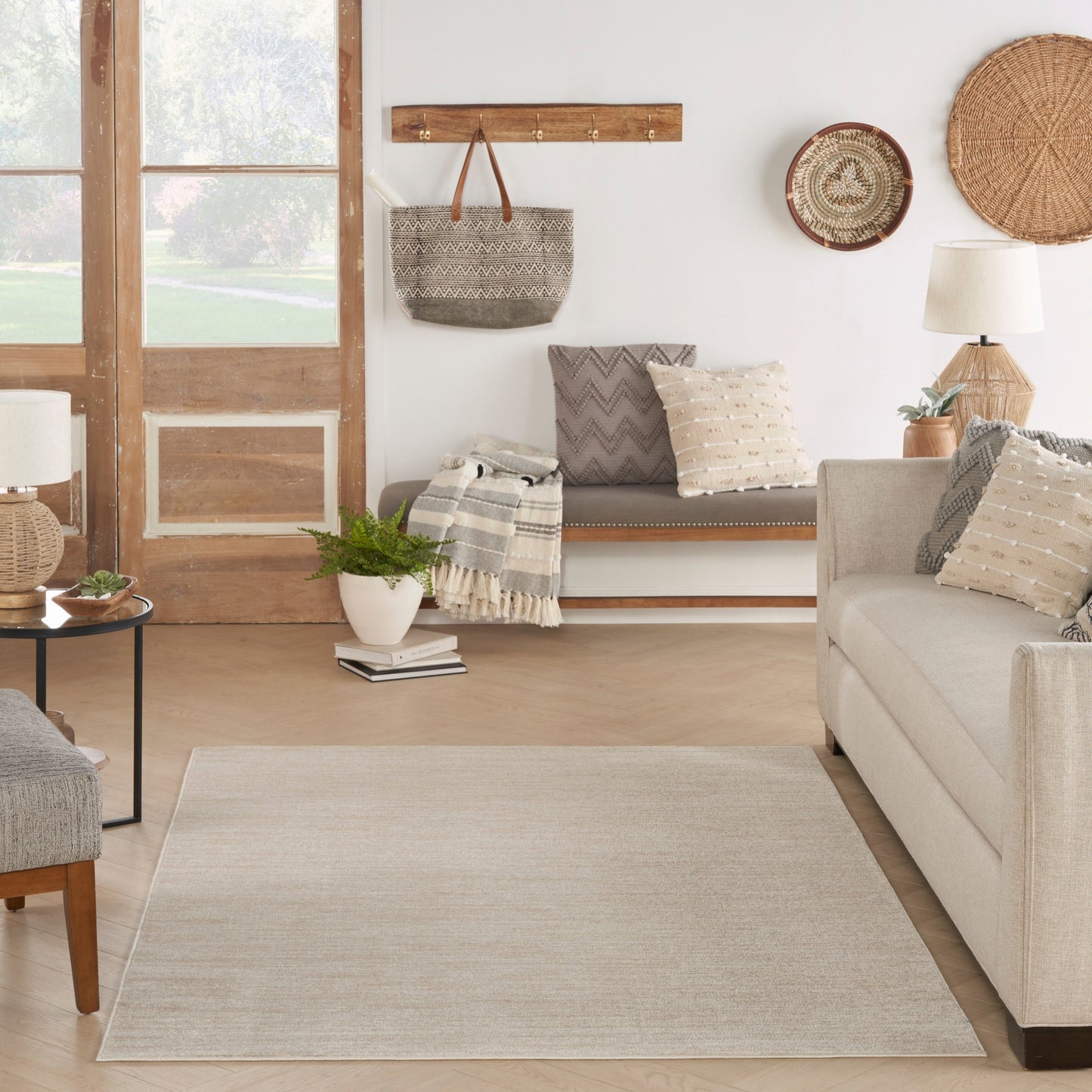 Tapis d'intérieur/extérieur Nourison moderne et uni