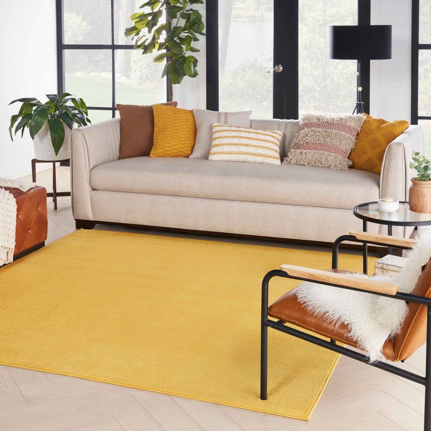 Tapis d'intérieur/extérieur Nourison moderne et uni