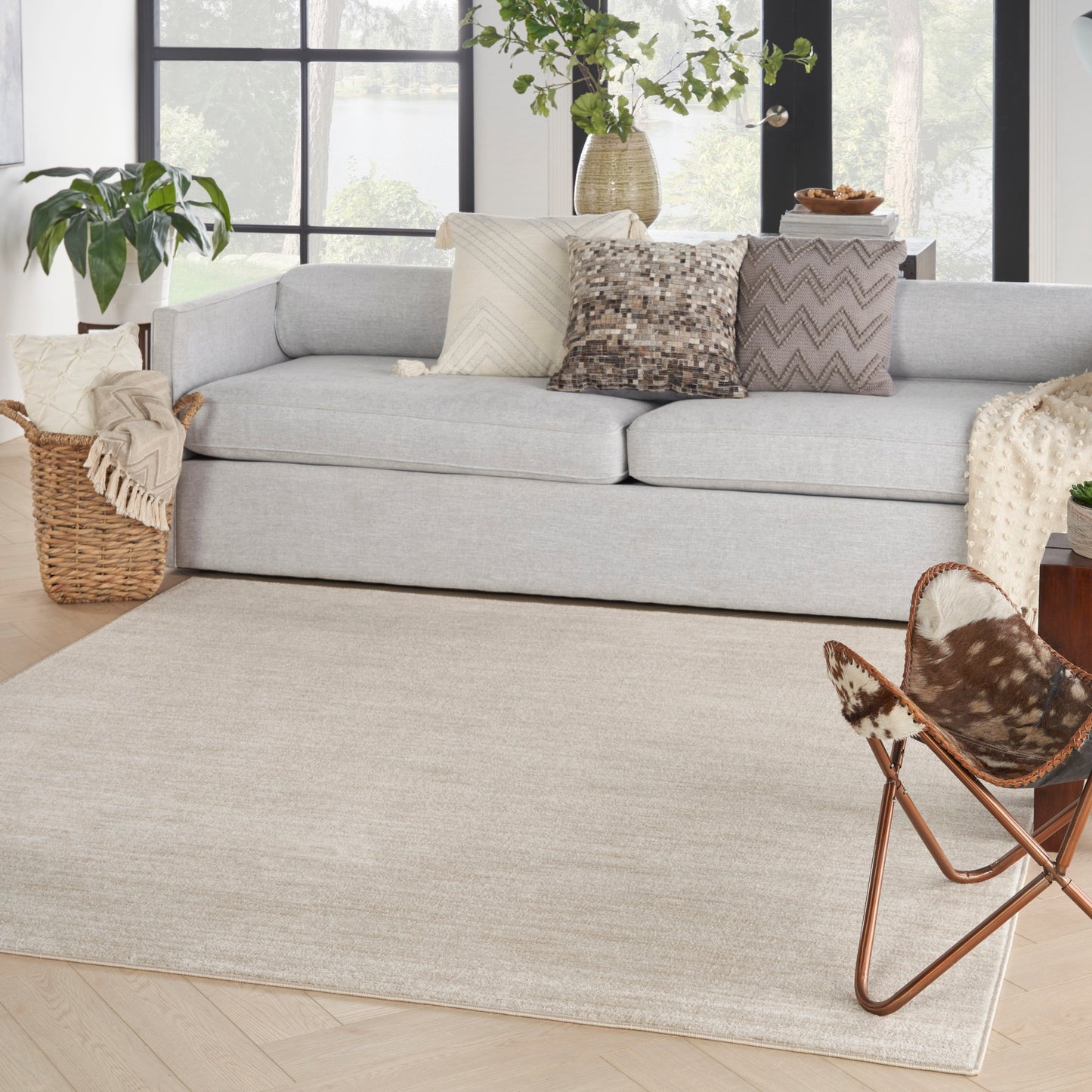 Tapis d'intérieur/extérieur Nourison moderne et uni