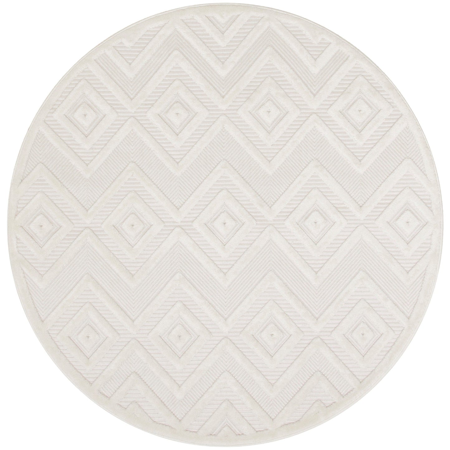 Tapis Nourison polyvalent pour intérieur/extérieur à tissage plat géométrique