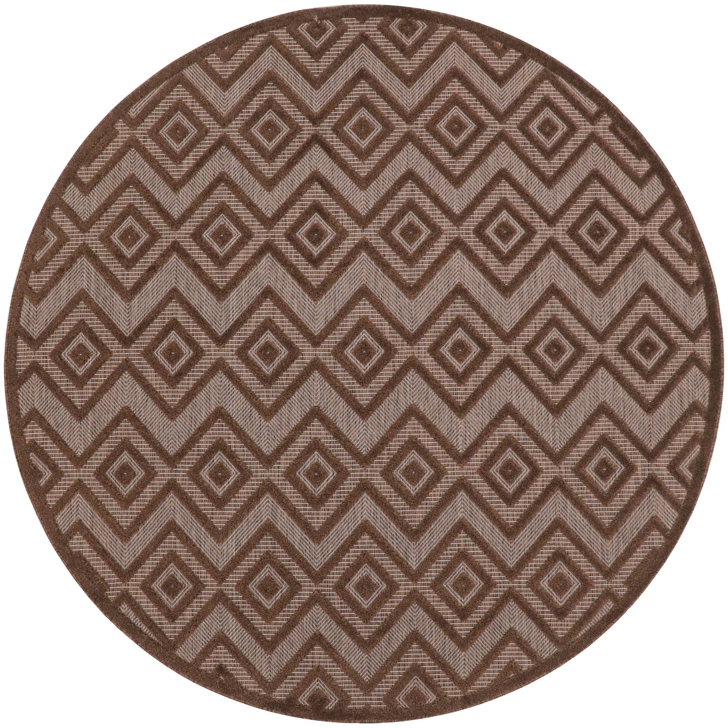 Tapis Nourison polyvalent pour intérieur/extérieur à tissage plat géométrique