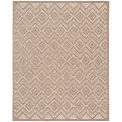 Tapis Nourison polyvalent pour intérieur/extérieur à tissage plat géométrique
