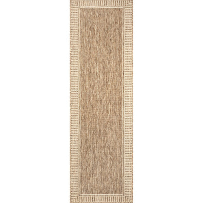 Tapis d'intérieur/extérieur Nuloom Leah Classic à bordures