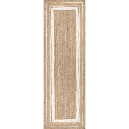 Tapis de sol Nuloom Rikki Coastal en jute tressé