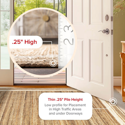 Tapis de sol Nuloom Rikki Coastal en jute tressé