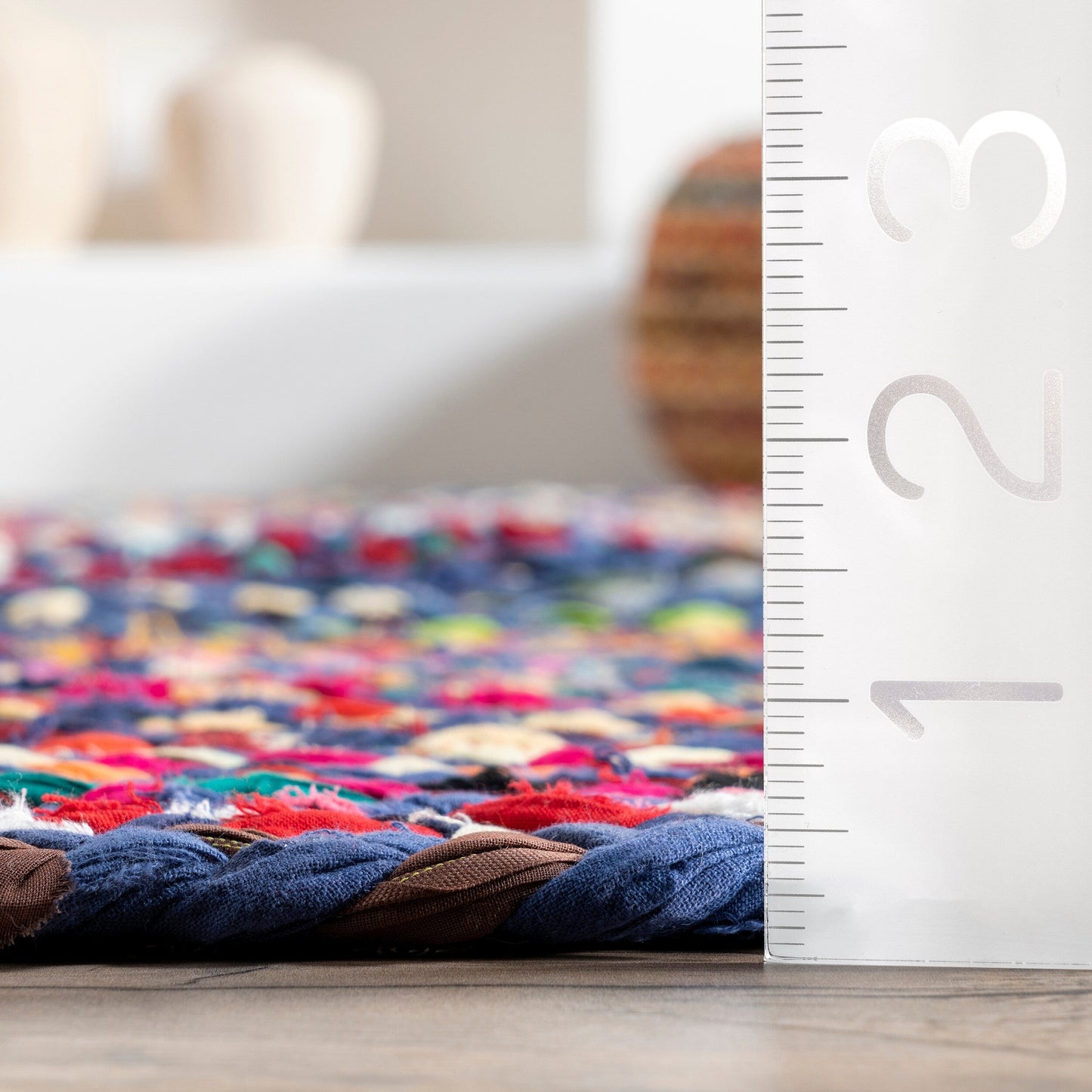 Tapis de sol bohème tressé à la main Nuloom Tammara