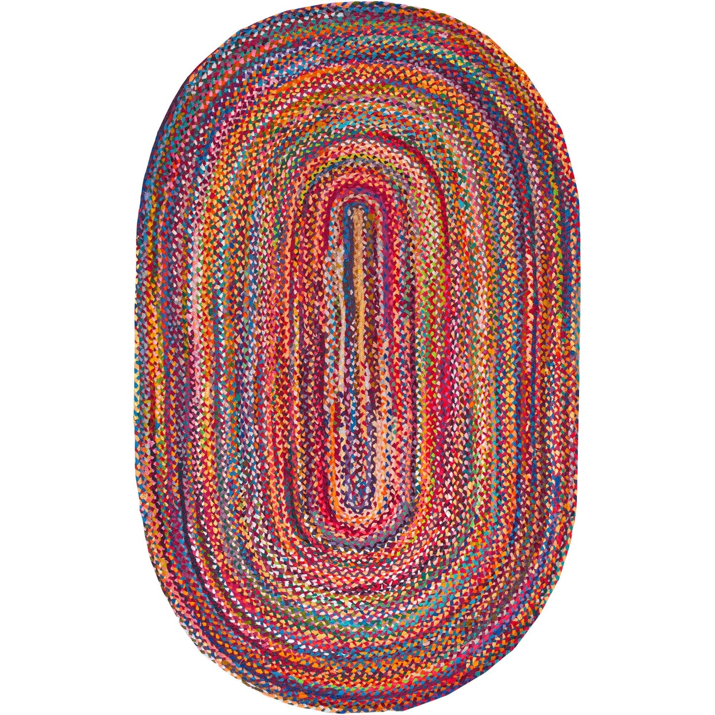 Tapis de sol bohème tressé à la main Nuloom Tammara