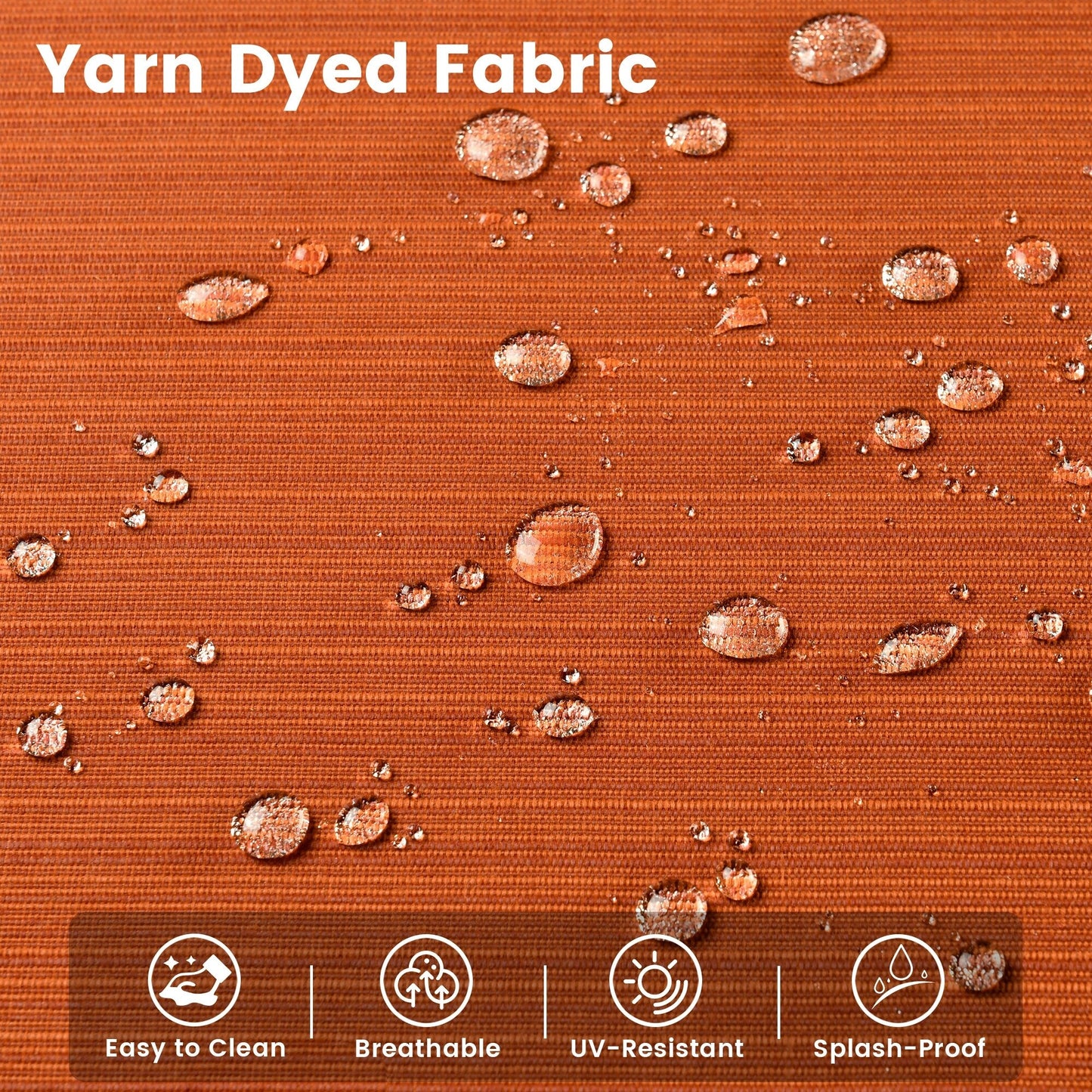 Ensemble de 9 chaises pivotantes d'extérieur en osier OVIOS avec table à feu