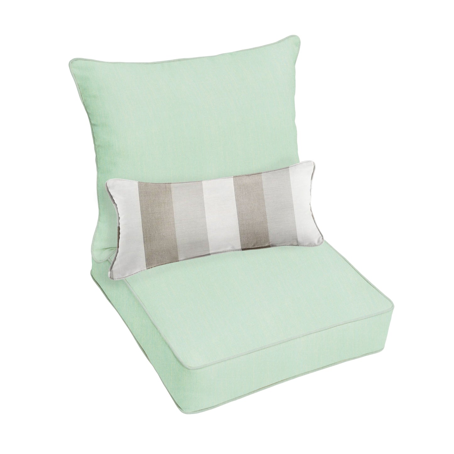 Ensemble de coussins de chaise et oreillers Oakley Sunbrella Solid pour intérieur/extérieur