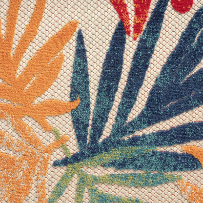 Tapis d'intérieur/extérieur à motif floral côtier Origin.