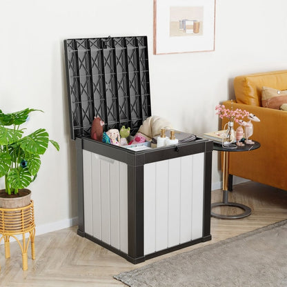 Coffre de rangement extérieur en résine avec serrure