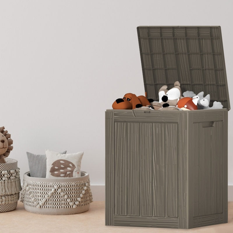 Coffre de rangement extérieur en résine avec serrure