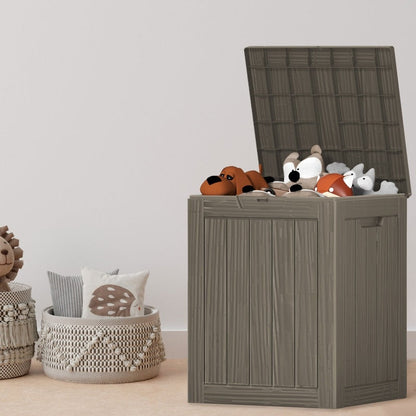 Coffre de rangement extérieur en résine avec serrure