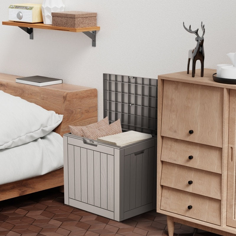 Coffre de rangement extérieur en résine avec serrure