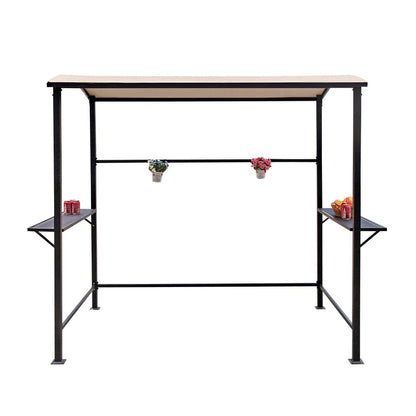 Abri barbecue extérieur en acier de 1,5 m x 2,4 m