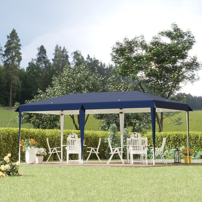 Auvent pliable robuste Outsunny avec structure solide, toit anti-UV et sac de transport pour terrasse, jardin, plage, etc.