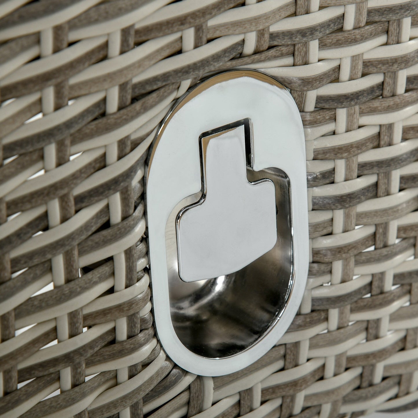 Ensemble de canapé de patio 3 pièces Outsunny en rotin PE, fauteuils inclinables d'extérieur, table basse avec plateau en plastique imitation bois