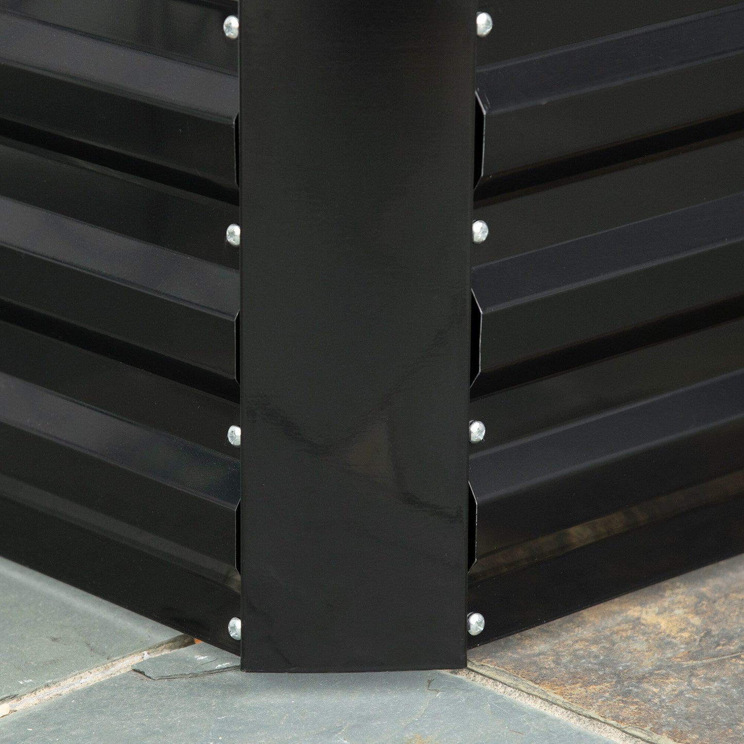 Jardinière surélevée Outsunny, 71 x 36 x 23 cm, en acier galvanisé, pour plantes d'extérieur avec tiges renforcées