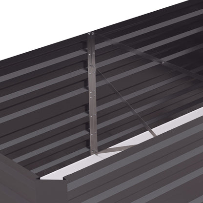 Jardinière surélevée Outsunny, 71 x 36 x 23 cm, en acier galvanisé, pour plantes d'extérieur avec tiges renforcées