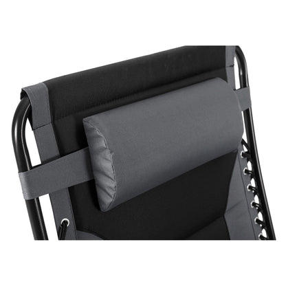 Fauteuil lounge XL surdimensionné rembourré zéro gravité avec accoudoirs plus larges, inclinable et porte-gobelet - Non disponible