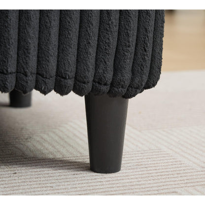 Canapé-lit surdimensionné en velours côtelé moelleux et réglable