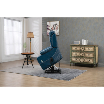 Fauteuil inclinable électrique surdimensionné en cuir PU avec massage, chauffage lombaire, porte-gobelet, inclinaison à plat à 180°
