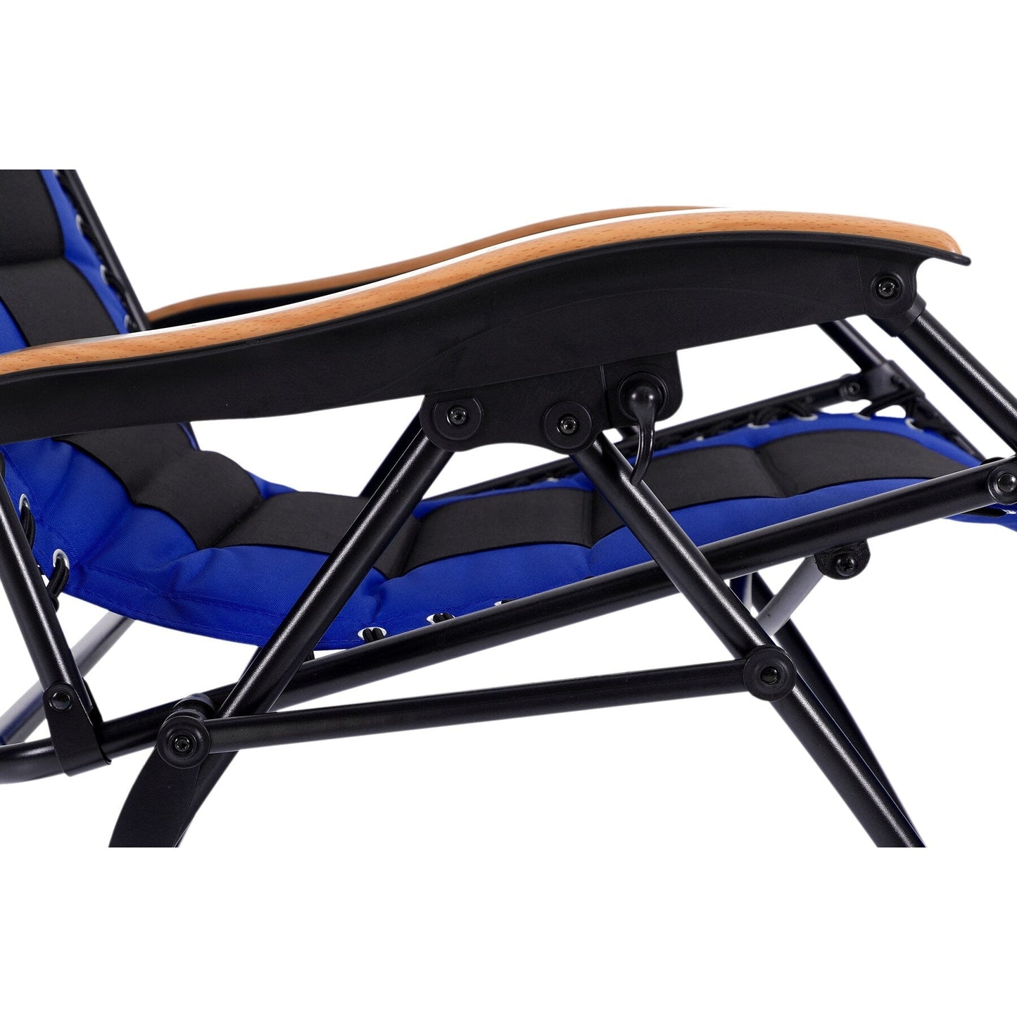 Fauteuil lounge XL surdimensionné rembourré zéro gravité avec accoudoirs plus larges, inclinable et porte-gobelet - Non disponible