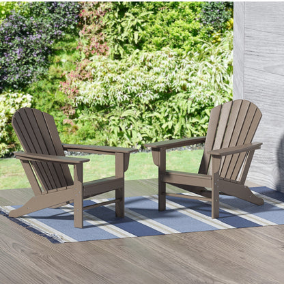 Chaises Adirondack de patio Polytrends Altura Outdoor écologiques et résistantes aux intempéries (ensemble de 2)