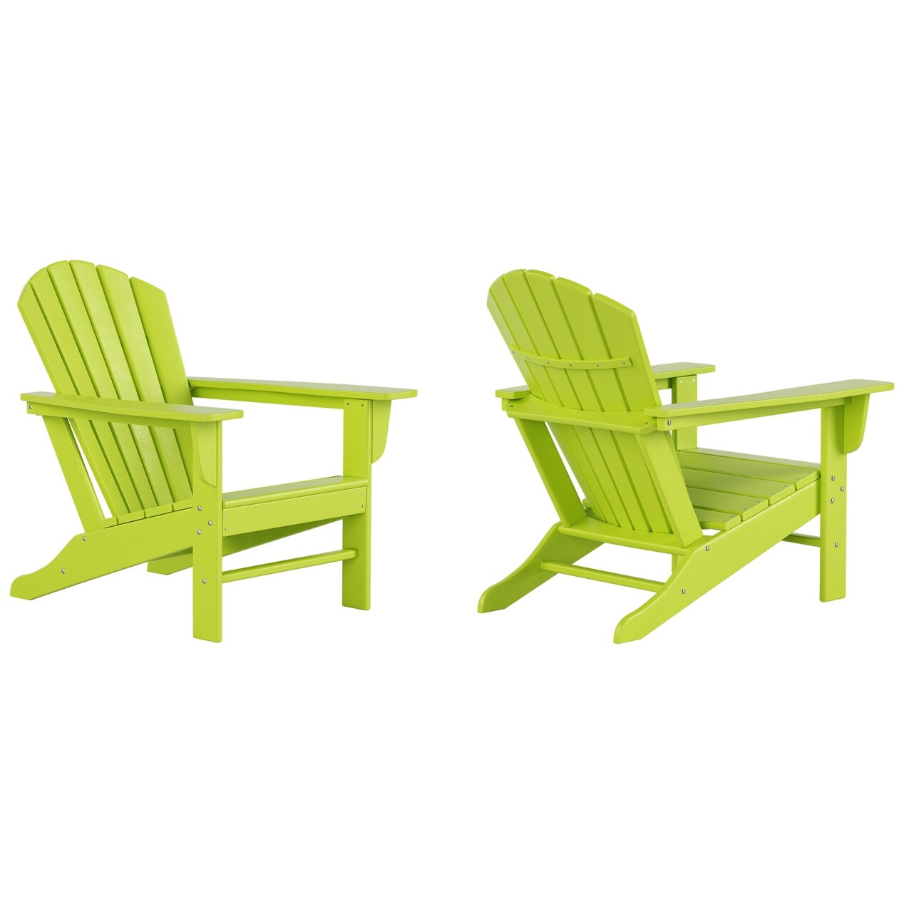 Chaises Adirondack de patio Polytrends Altura Outdoor écologiques et résistantes aux intempéries (ensemble de 2)