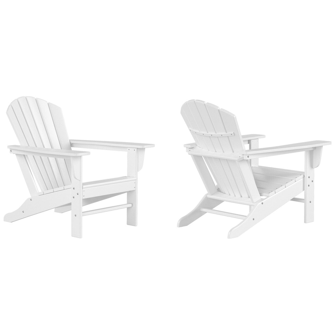 Chaises Adirondack de patio Polytrends Altura Outdoor écologiques et résistantes aux intempéries (ensemble de 2)