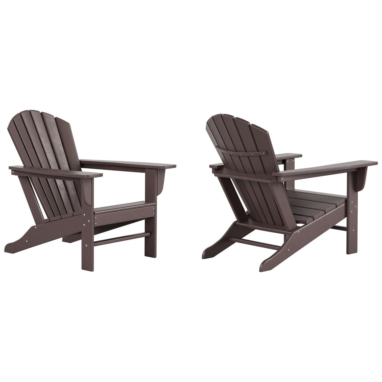 Chaises Adirondack de patio Polytrends Altura Outdoor écologiques et résistantes aux intempéries (ensemble de 2)