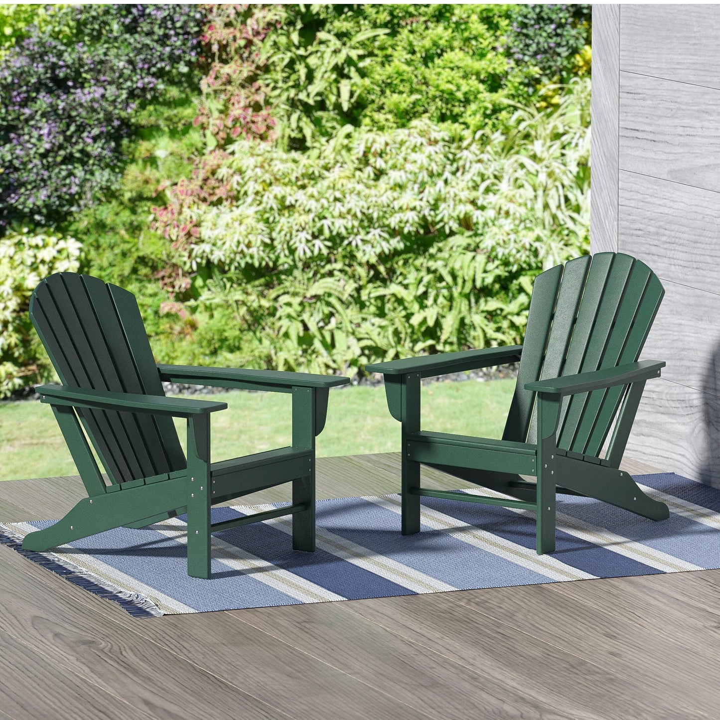 Chaises Adirondack de patio Polytrends Altura Outdoor écologiques et résistantes aux intempéries (ensemble de 2)